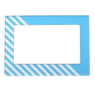 Diagonal White Lines  Color Choice Magnetic Frames