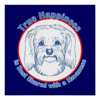 True Happiness with a Havanese Posters