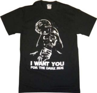 Star Wars Parody Darth Vader Wants You Mens T Shirt Black (S) Clothing