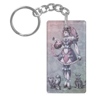 Cat Goddess Fantasy Art   Keychain