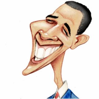 Obama Cartoon Photo Sculpture