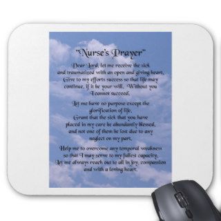 nurse prayer mouse pad