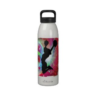 Circular Colorburst with Cheerleader Water Bottles