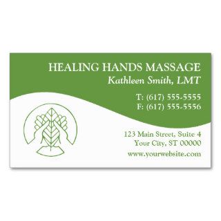 Massage Therapy Business Cards