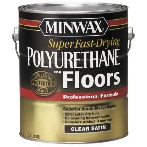 Minwax 1 gal. Satin Super Fast Drying Polyurethane For Floors 13022