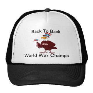 Back to Back World War Champs Eagle Hat