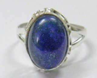 LAPIS STERLING SILVER JEWELRY HANDMADE RING SIZE 8 IAR508 Promise Rings Jewelry