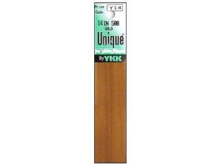 YKK Conceal ~ Invisible Zipper 14" GOLD (508) ~ Pack of 3 ZIPPERS