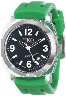 TKO ORLOGI Women's TK508 BGR Milano Plastic Case and Green Rubber Strap Watch at  Women's Watch store.