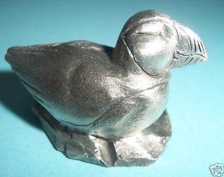 Hudson Pewter Noah's Ark Figurine   Female Puffin  Collectible Figurines  