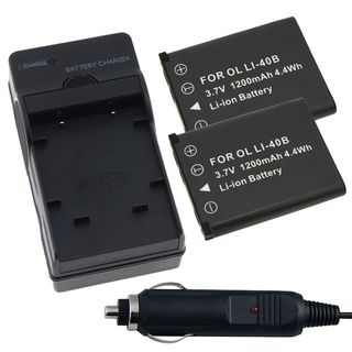 BasAcc Battery/ Charger Set for NP 45/ Fuji FinePix S610/ J110/ J150W BasAcc Camera Batteries & Chargers