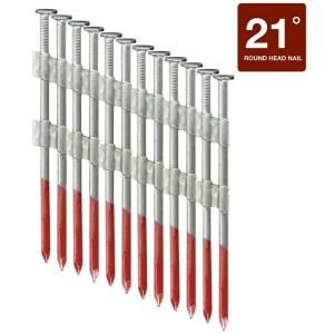 Duo Fast 3 in. x 0.131 Brite Smooth Shank 20 Degree Resin Bond Framing Nails (2,500 Pack) 670001