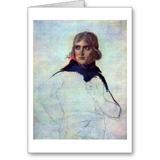 General Napoleon Bonaparte By Jacques Louis David Greeting Card