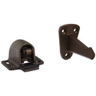 Rockwood 494R.10B Bronze Wall Mount Automatic Door Holder with Stop, Satin Oxidized Oil Rubbed Finish, 3 3/4" Wall to Door Projection, Includes Fasteners for Use with Solid Wood Doors and Masonry Walls Industrial Hardware