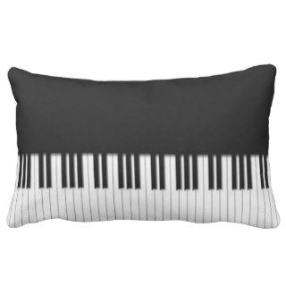 Piano Keyboard Keys Throw Pillows
