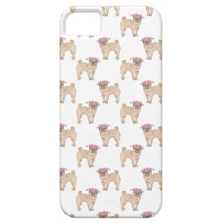Pug Dog Girl pattern iPhone 5 Case