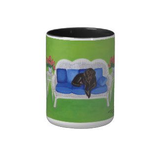 Chocolate Labrador on the Couch Coffee Mug