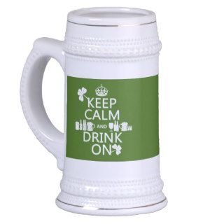 Keep Calm and Drink On (irish st patricks) Coffee Mug