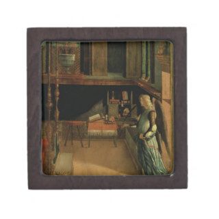 Dream of St.Ursula, 1495 (tempera on canvas) (deta Premium Trinket Box