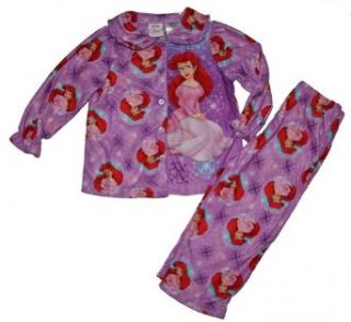 The Little Mermaid "Ariel" 2 Pc Coat Pajamas for Toddler Girls (18 Months) Clothing