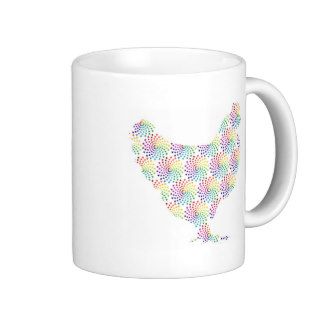 Pretty feminine chicken mug
