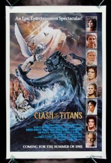 CLASH OF THE TITANS * CineMasterpieces ORIGINAL MOVIE POSTER RELEASE THE KRAKEN Entertainment Collectibles