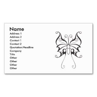 butterfly tattoo vector 1, Name, Address 1, AddBusiness Cards
