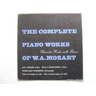 Mozart Trio in G Major (K.496) & Trio in B Flat Major (K. 502) Lili Kraus, Piano. Willi Boskovsky, Violin. Nikolaus Huebner, Cello. Vinyl l. Music