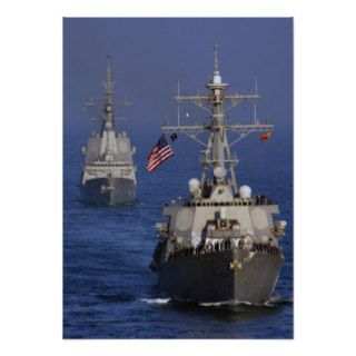 USS Donald Cook (DDG 75) Álvaro de Bazán (F101) Poster