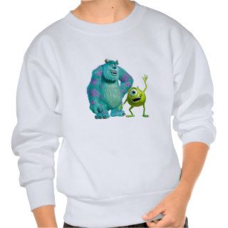 Classic Mike & Sully Waving Disney Sweatshirt