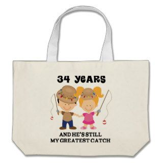 34th Wedding Anniversary Gift For Her Tote Bags