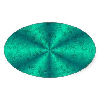 Becomes green rainbow in elephant Skin leather opt Oval Sticker