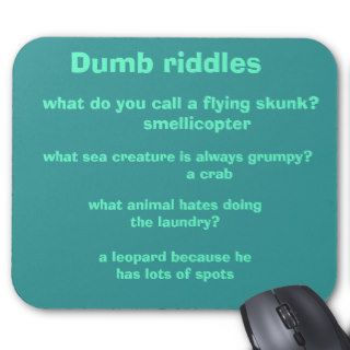 Dumb riddles, mousepad