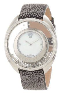 Versace Women's 86Q991MD497 S112 Floating Spheres in Glass Bezel Mother Of Pearl Dial Galuchat Leather Watch Watches