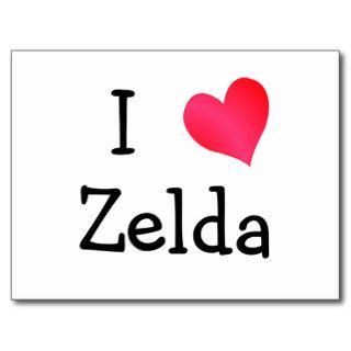 I Love Zelda Post Cards