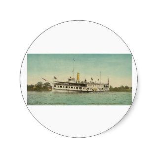 Paddle Wheel Steamer New York 1902 Stickers