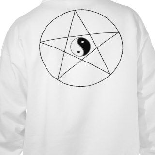 Pentagram Yin Yang black Sweatshirts