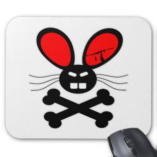 Killer Rabbit Cartoon Mouse Pad