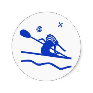 Kokopelli Kayaker Stickers