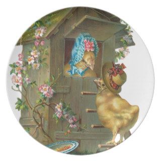 Nostalgic style Victorian Easter Plates