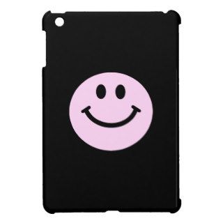 Pink smiley face iPad mini cover