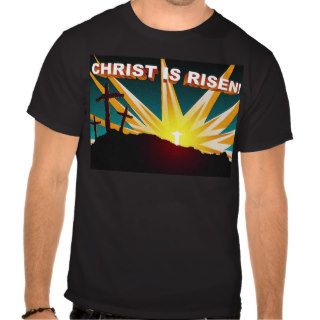 Christ is risen Christian cross gift design Tees