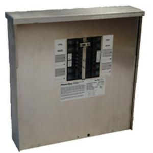 Generac 50 Amp 12,500 Watt Outdoor Manual Transfer Switch for 12 16 Circuits 6381