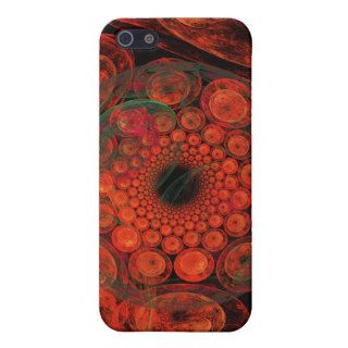 Red Orange Green Fiery Globes Lava Glowing Fractal Covers For iPhone 5