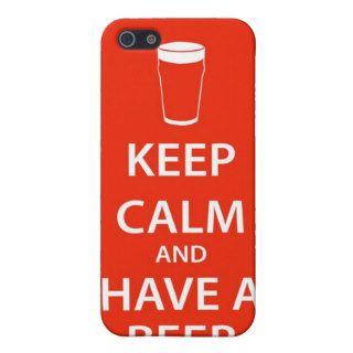 KEEP CALM AND HAVE A BEER IPHONE 4 SKIN iPhone 5 CASE
