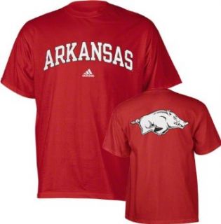 NCAA Men's Arkansas Razorbacks Relentless Tee Shirt (Victory Red, Large)  Sports Fan T Shirts  Clothing