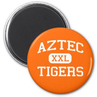 Aztec   Tigers   High School   Aztec New Mexico Fridge Magnet