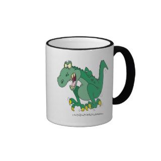 angry t rex dino tantrum mug