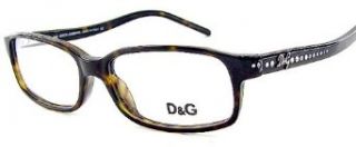 Dolce & Gabbana D&G Optical Frame Eyeglasses 1123B 1123 B 502 Tortoise Frame Size 50 14 130 Clothing