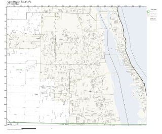 ZIP Code Wall Map of Vero Beach South, FL ZIP Code Map Laminated   Prints